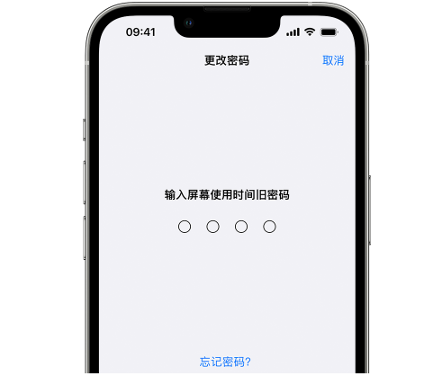 渠县iPhone屏幕维修分享iPhone屏幕使用时间密码忘记了怎么办 