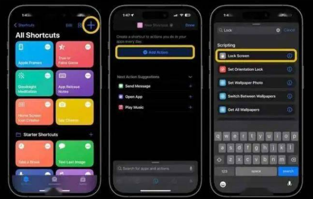 渠县苹果14锁屏维修店分享iPhone14升级iOS16.4后如何创建锁屏快捷方式 
