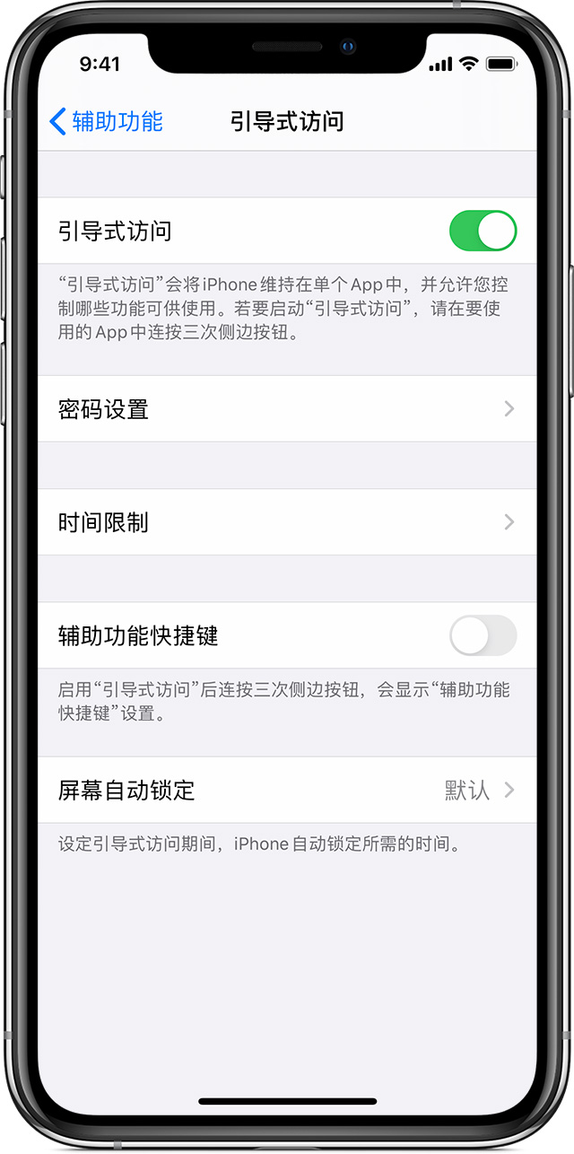 渠县苹果手机维修分享如何在 iPhone 上退出引导式访问 