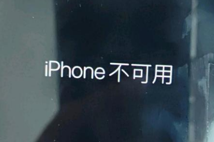 渠县苹果服务网点分享锁屏界面显示“iPhone 不可用”如何解决 